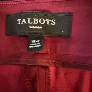 Maroon silk pants only worn once